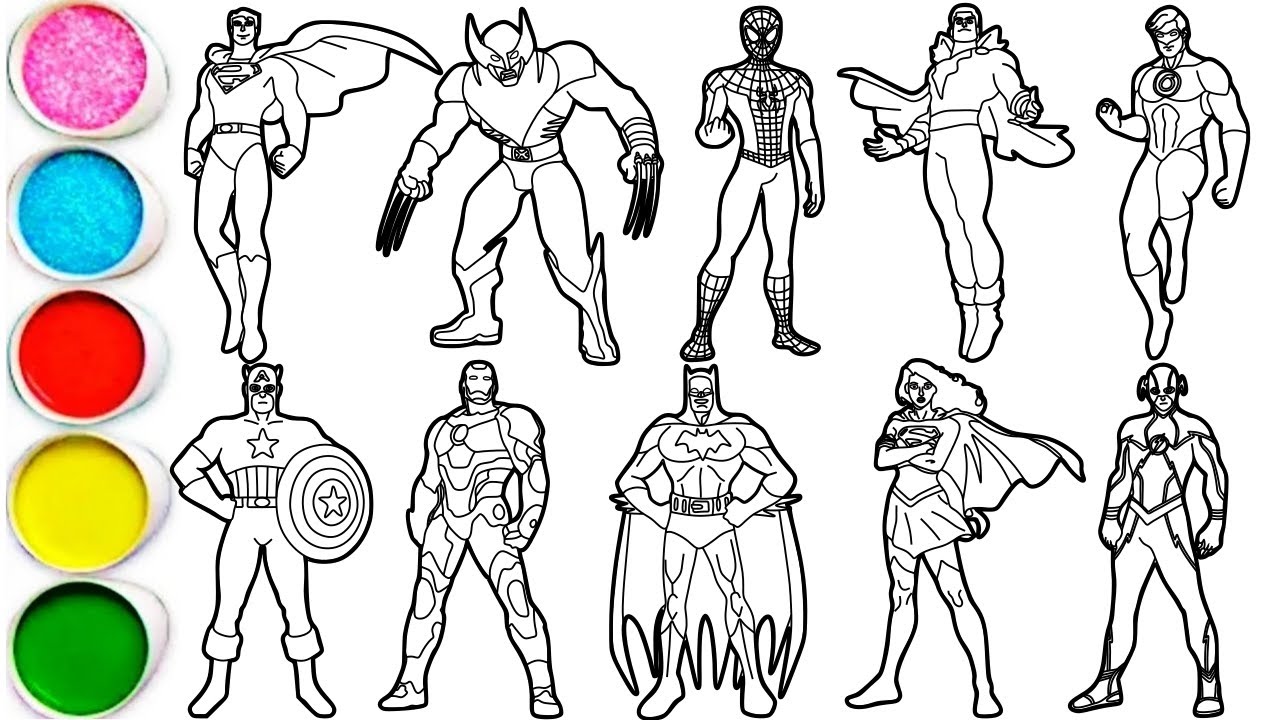 Draw Legendary Superheroes in Minutes - Superman, Wolverine, Spider-Man, Shazam & others