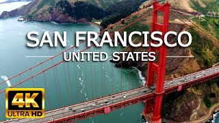 Golden San Francisco us 2022 in 4K Ultra HD - LoFi Music, Time Lapse, Drone Video | California, US
