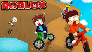 ปั่น จักรยาน บนเหวลึก สุดอันตราย | Roblox : Dangerous Bike Driving
