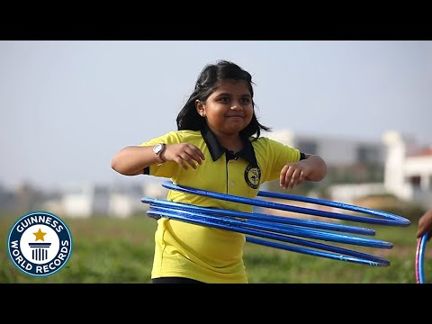 Awesome hula-hooping records with Chennai Hoopers - Guinness World