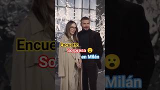 Belinda y David Beckham juntos en la Semana de la Moda de Milán #belinda #davidbeckham #milan