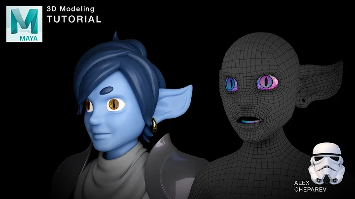 Easy 3D Character Modeling in Maya - Part 5 - Eyes, Teeth, & Tongue