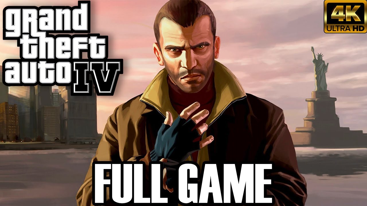 GTA 4 Full Game No Commentary Longplay 4k PC Playthrough 
