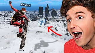 Becoming A PRO SNOWBOARDER In GTA 5! (Mods)