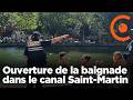 Ouverture de la baignade à Paris face à la canicule - Canal Saint-Martin