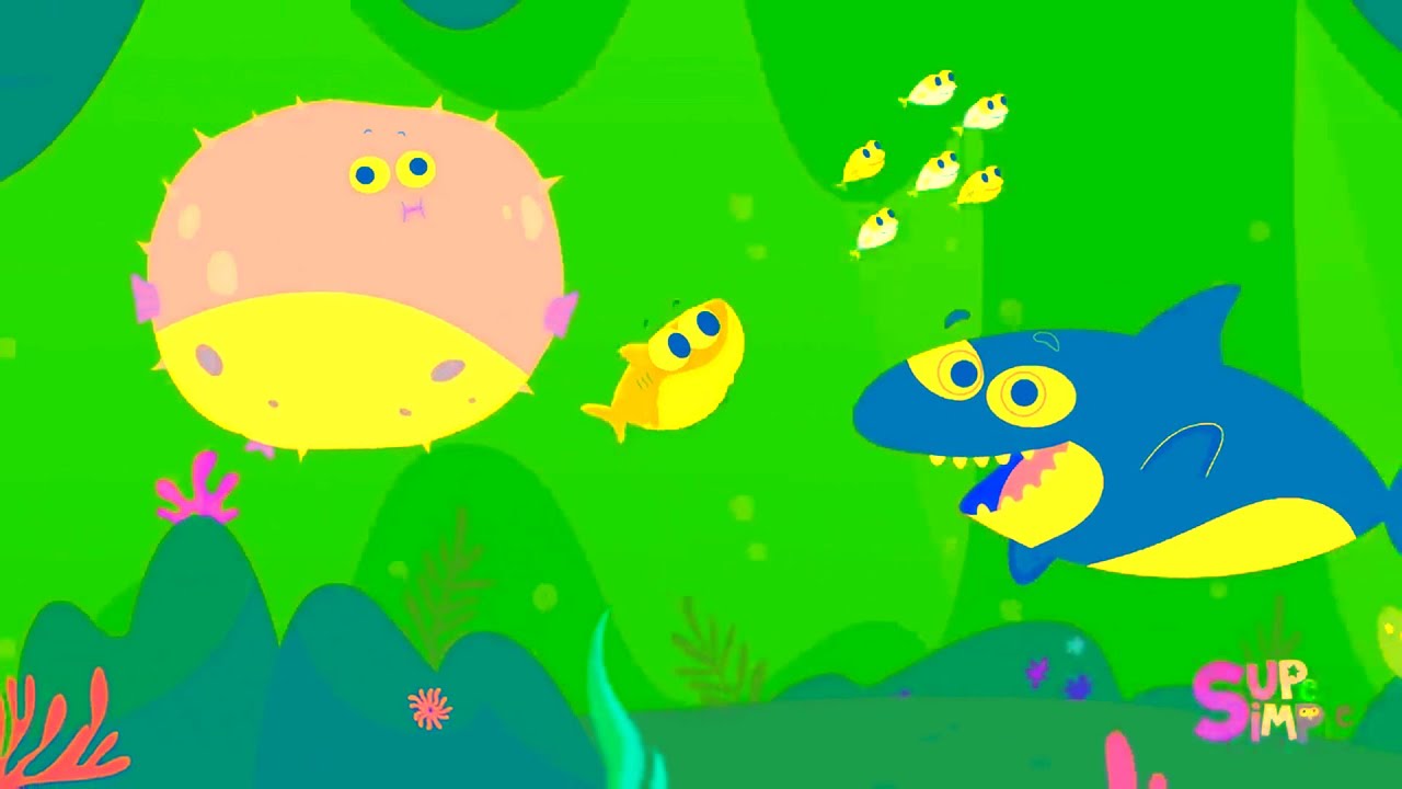 Super Simple Songs Over And Under baby shark Intro Logo Sponsored By: Klasky Csupo 2001 Effects