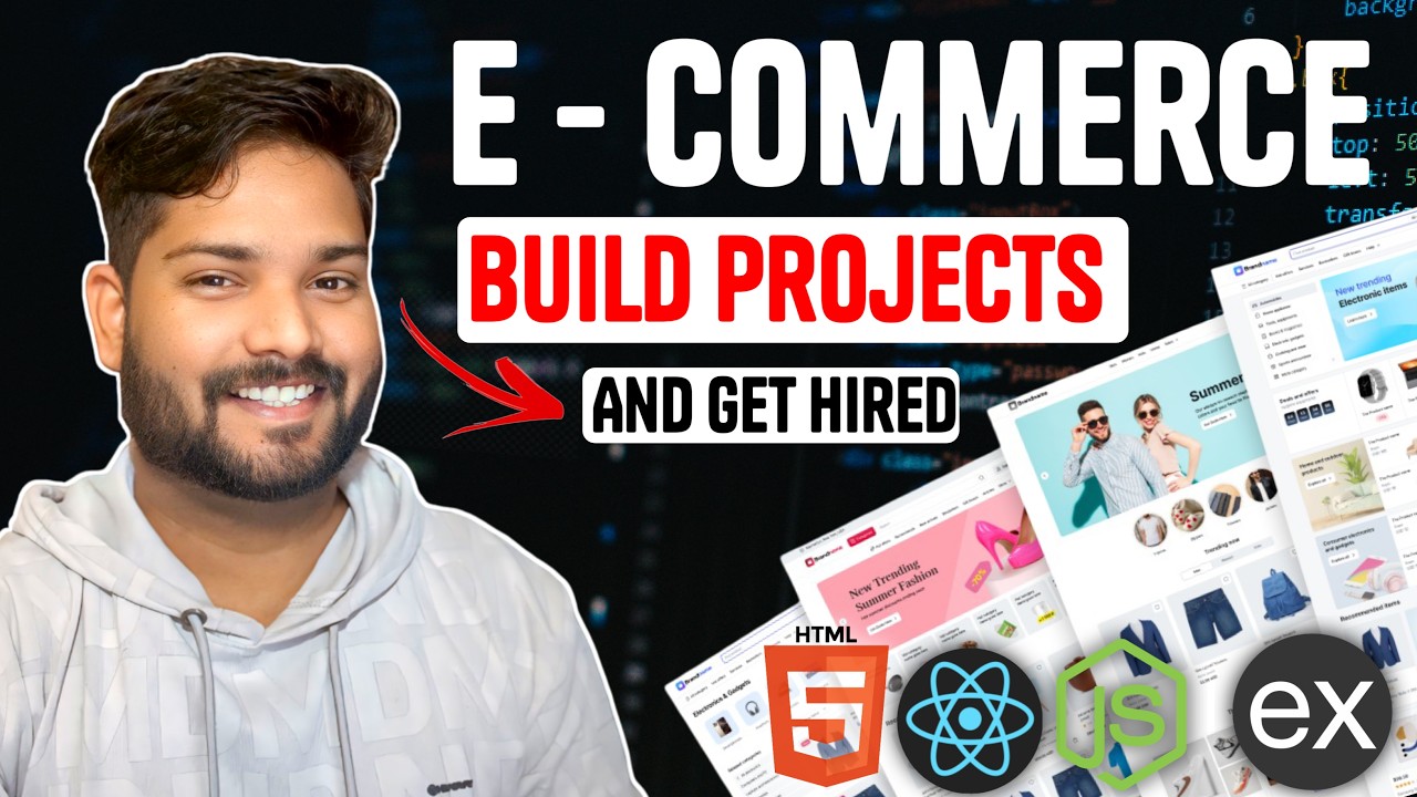E - Commerce Complete Project | Build Projects And Get Hired Day - 2 ...