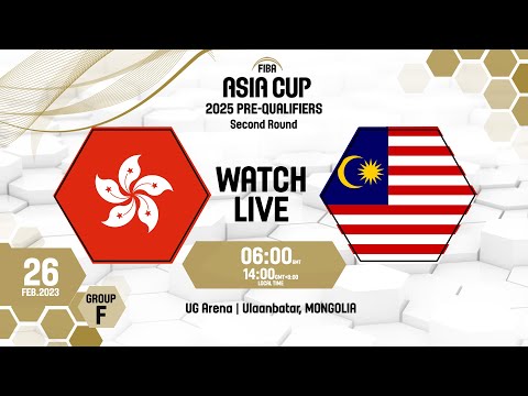 Hong Kong v Malaysia | Full Basketball Game | FIBA Asia Cup 2025 Pre-Qualifiers