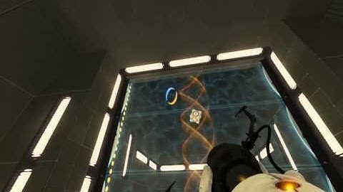 portal2 Two Cubes, One Funnel and One Exit