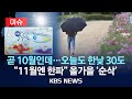 이슈 역대급 짧은 가을 이번 주말 날씨는 2024년 9월 27일 금 KBS 이슈 역대급 짧은 가을 이번 주말 날씨는 2024년 9월 27일 금 KBS