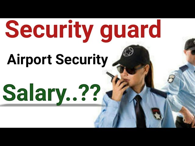 airport security jobs salary in india