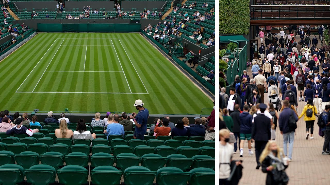 The Latest: Wimbledon is back  so are the queues and rain