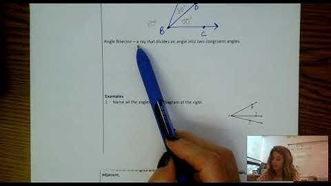 1.4 - Measure and Classify Angles video #1