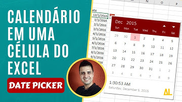 Como inserir datas no Excel através de um mini calendário [Date Picker] (2020)