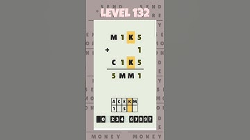 Level 132 - Cryptarithm: android game math  #cryptarithm #mathematics #matematika #maths