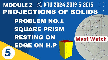 𝗣𝗿𝗼𝗯𝗹𝗲𝗺 𝗡𝗼 𝟭 | 𝗦𝗾𝘂𝗮𝗿𝗲 𝗽𝗿𝗶𝘀𝗺 𝗲𝗱𝗴𝗲 𝗼𝗻 𝗛𝗣 | 𝗣𝗿𝗼𝗷𝗲𝗰𝘁𝗶𝗼𝗻𝘀 𝗼𝗳 𝗦𝗼𝗹𝗶𝗱𝘀 |  𝗞𝗧𝗨 𝗚𝗿𝗮𝗽𝗵𝗶𝗰𝘀 𝟮𝟬𝟮𝟰,𝟮𝟬𝟭𝟵&𝟮𝟬𝟭𝟱 𝗦𝗰𝗵𝗲𝗺𝗲
