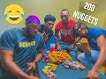 WE ATE 200 CHICKEN NUGGETS IN 10 MINS!!!! | EXTREME WENDY&#39;S CHICKEN NUGGET CHALLENGE | MUST SEE!!!!