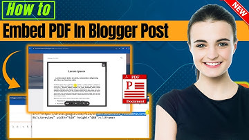 How To Embed PDF file In Blogger Post 2025 | Display PDF in Blogspot