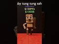 Baby Tung Tung Sahur meets Bacon, who outranks a Bad Noob🔥 (Steal the brainrot animation)