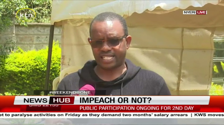 Kenyans in Nyeri hold public participation to discuss impeachment of DP Gachagua