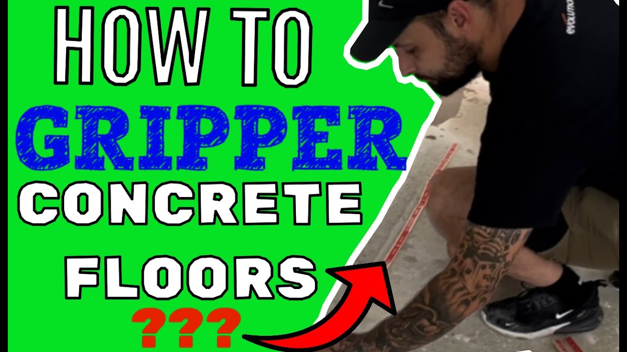 HOW TO GRIPPER/TACK STRIP CONCRETE FLOORS FOR CARPET #carpet #flooring  #homeimprovement #diy #howto 