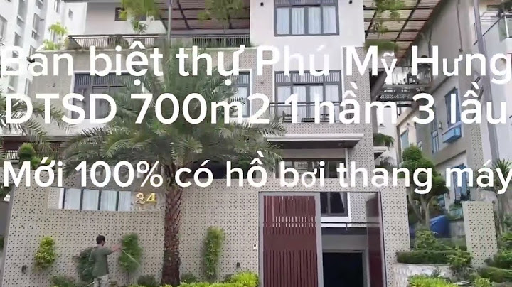 Bán biệt thự mỹ văn 2 phú mỹ hưng