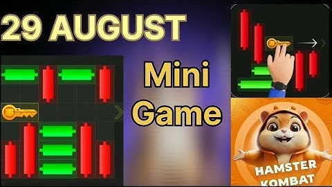 Hamster Kombat mini game puzzle 29 August | mini puzzle game solution of 29 August | #hamsterkombat