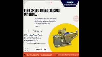 HIGH-SPEED BREAD SLICING MACHINE.