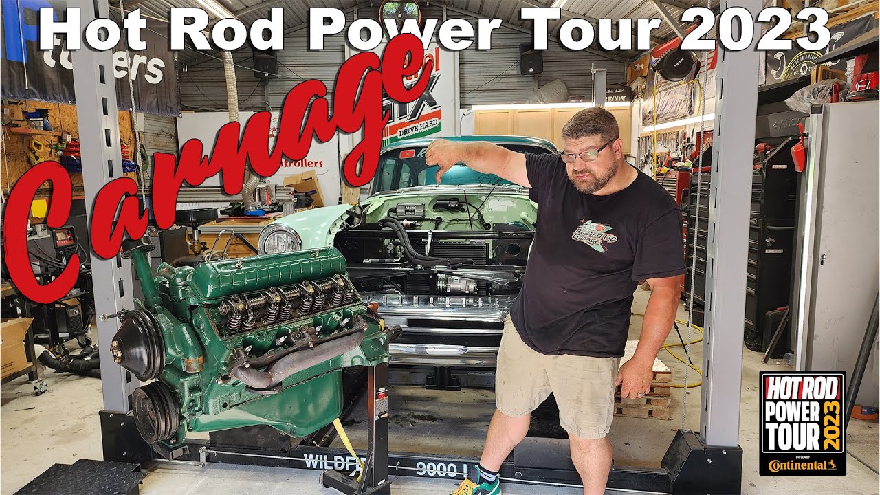 55 Olds Engine Carnage - YouTube