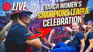 LIVE 🔴 |  UEFA WOMEN'S CHAMPIONS LEAGUE CELEBRATION 🏆🔵🔴