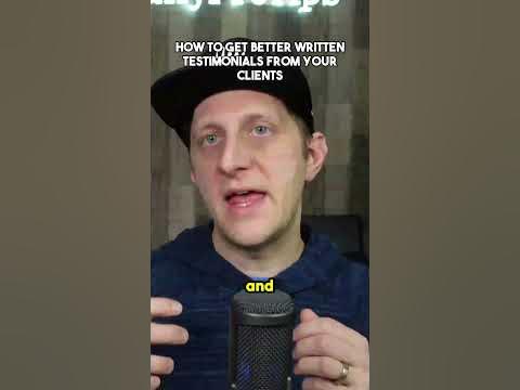 Crafting Compelling Testimonials: 5 Questions You Need to Ask - YouTube