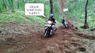 Kawasaki KLX kalah Sama Honda Supra X Standar Pabrik di Tanjakan V Baksos T-REXC