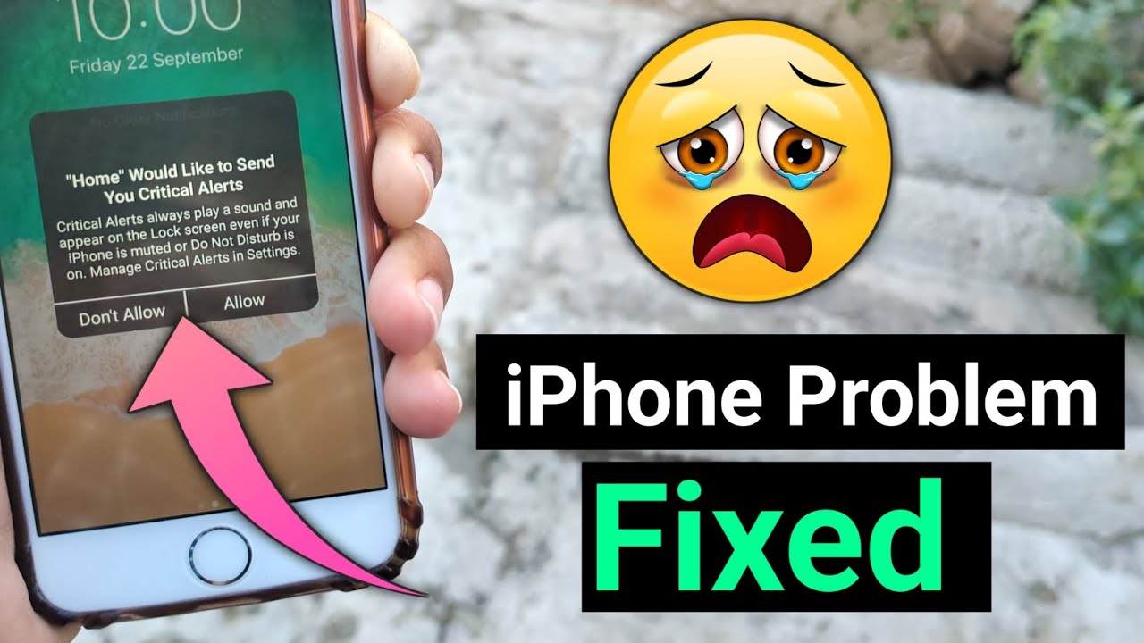 Home Would Like To Send You Critical Alerts IPhone Problem Fix Home