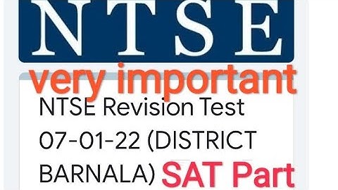 #NTSE Revision test (7-1-2022)/SAT part/10thclass/Fully explained#