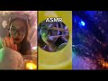 ASMR | Doing your nail on a rainy day , eating the light on my face 
