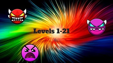 Geometry Dash All Levels 1-21 (All Coins)