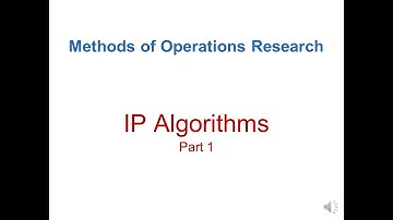 MEIE3271 Methods of OR 05 IP Algorithms 001