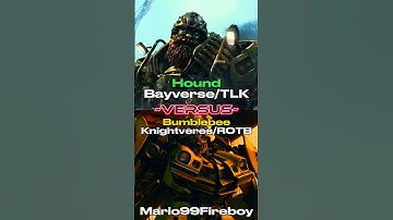 Hound bayverse/TLK 🆚 bumblebee knightveres/ROTB #transformers #edit