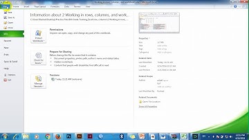 ICDL - Module 4 - Using Spreadsheets - Microsoft Excel 2010 - Video 3