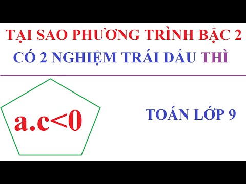 Video TẠI SAO ĐIỀU KIỆN ĐỂ PHƯƠNG TRÌNH BẬC HAI CÓ 2 NGHIỆM... - youtube