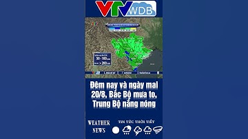 Đêm nay và ngày mai 20/8, Bắc Bộ mưa to, Trung Bộ nắng nóng | VTVWDB