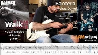 Pantera Walk Dimebag Darrell Guitar Solo (With TAB)