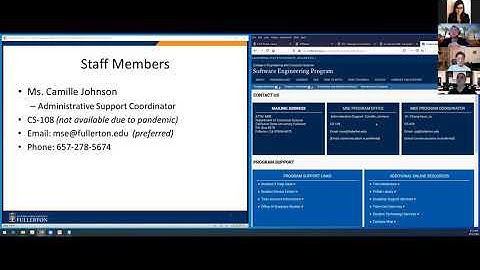 MSE Orientation 02: Introducing MSE Faculty and Staff