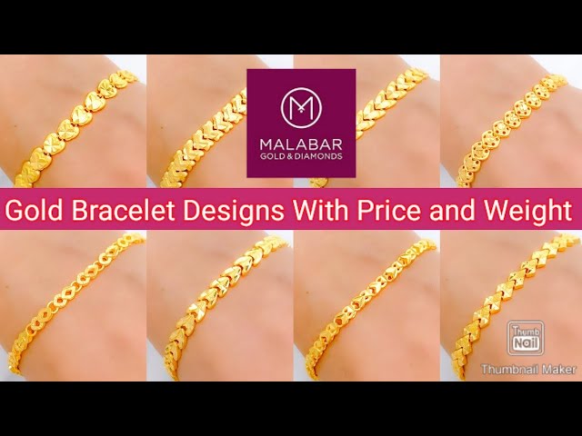Malabar Gold & Diamonds 22k (916) Gold with Diamond Bracelet for Women  (Yellow) – SaumyasStore