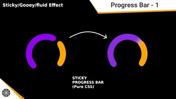 HOW TO CREATE STICKY/GOOEY/FLUID PROGRESS BAR | SVG FILTER | COOL CSS ANIMATION | HTML