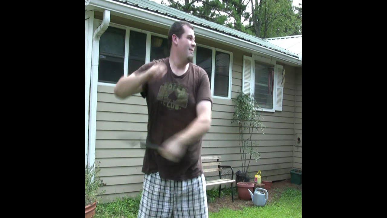 Fat Manchild Epic Fails with Nunchucks YouTube