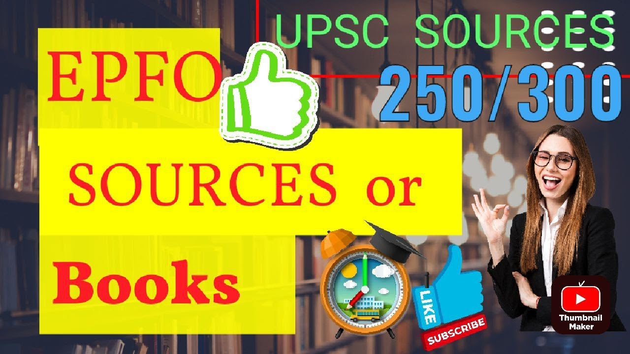 BOOKS/SOURCES FOR EPFO upsc epfo success YouTube