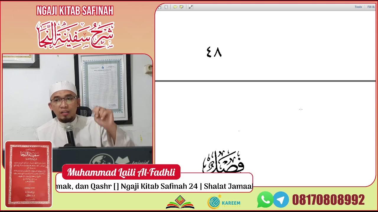 Ngaji Kitab Safinah 24 | Shalat Jamaah, Jamak, dan Qashr