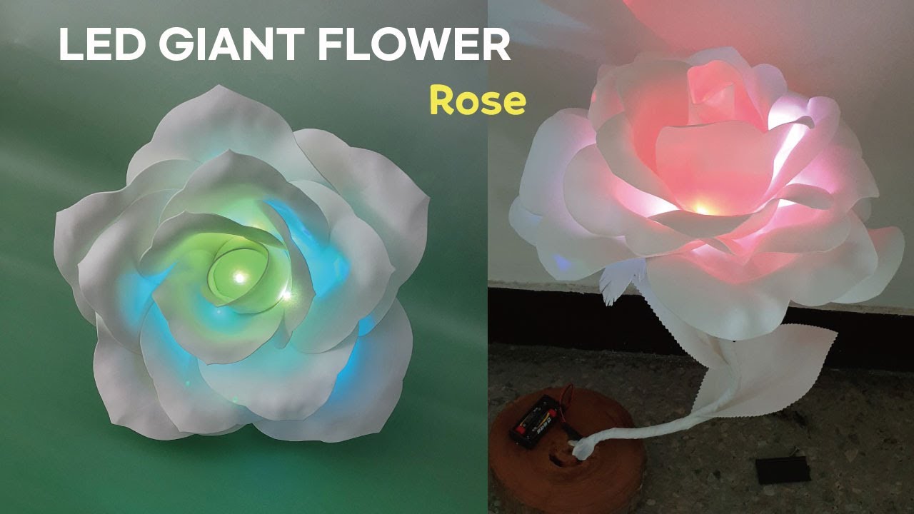 LED자이언트플라워 장미 만들기 / LED Giant Flower Rose