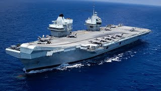 Royal Navy Aircraft Carrier HMS Queen Elizabeth Enters Middle East